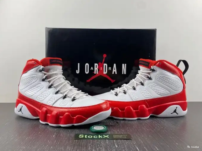 Rep TBK Jordan Gym Retro 9 White Red Air 302370-160 0523